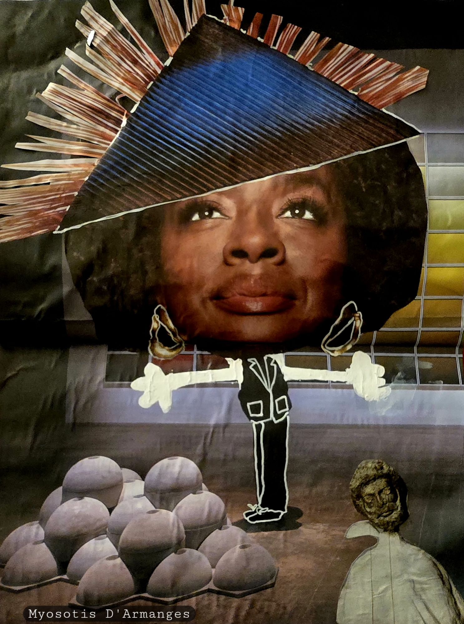 Collage &laquo;&nbsp;Épiphanie&nbsp;&raquo;, Myosotis&nbsp;D’Armanges.